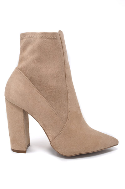 Insta Glam - Warm Taupe Booties