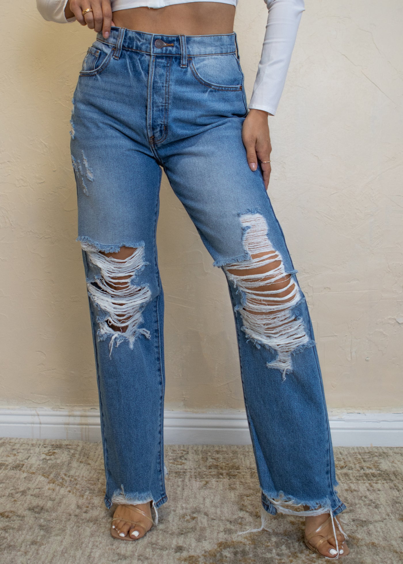 Jolie - Straight Leg Denim Jeans