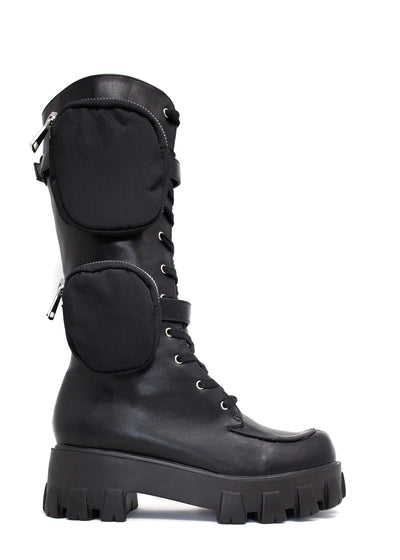 Obsession - Black Pouch Boots