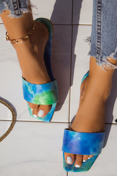 Victoria - Blue Sandals