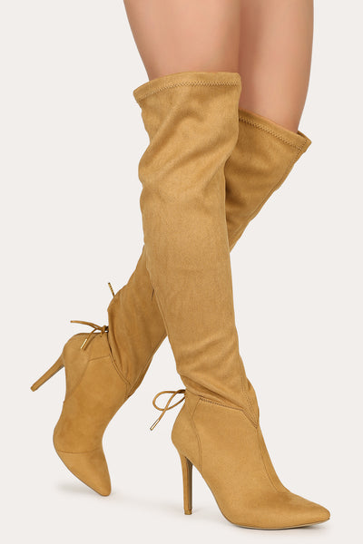 Hot Affair - Camel Stiletto Boots