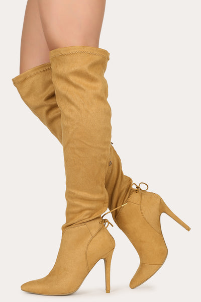Hot Affair - Camel Stiletto Boots