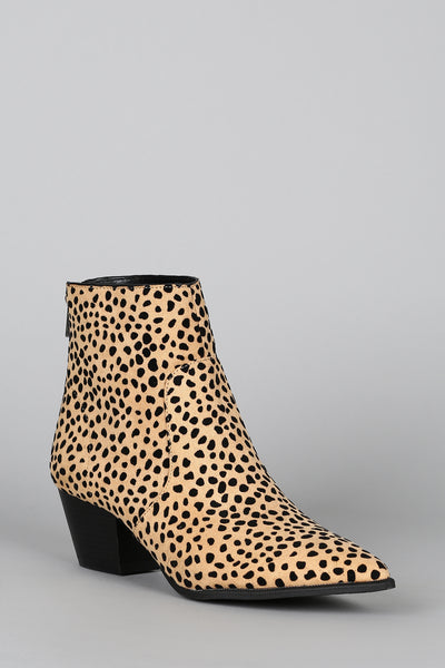 Stop and Stare -Tan Leopard Booties