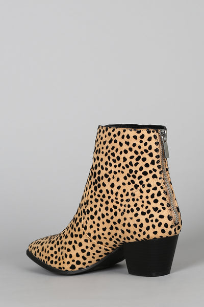 Stop and Stare -Tan Leopard Booties