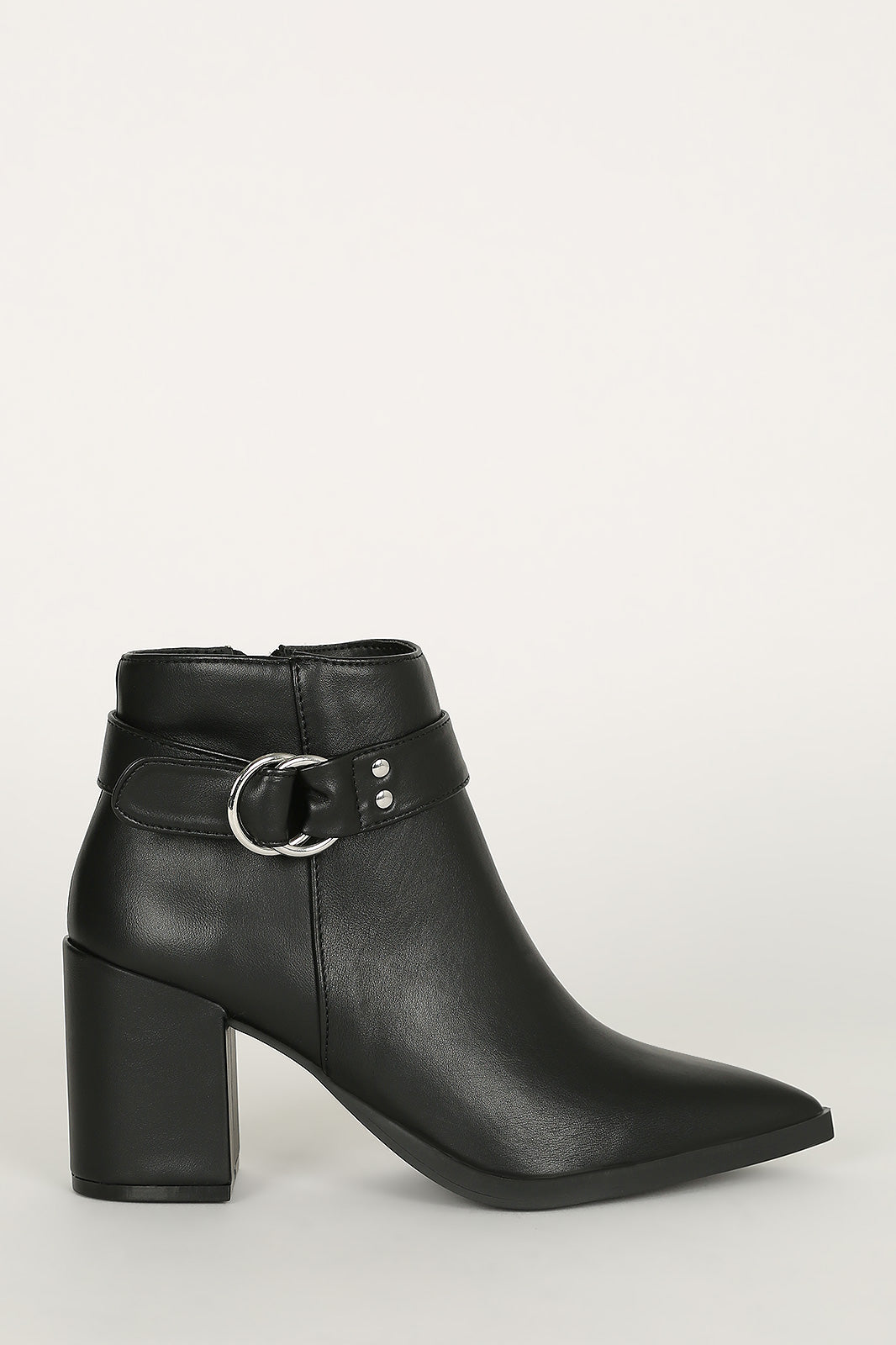 Last Call - Black Double Ring Booties